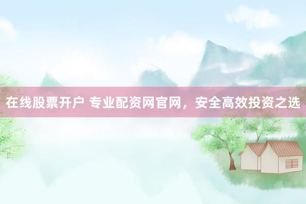 在线股票开户 专业配资网官网，安全高效投资之选